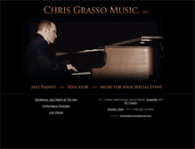 Tablet Screenshot of chrisgrassomusic.com